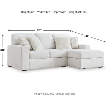 Canapé d'angle 2 pièces exclusif Leighelli avec méridienne