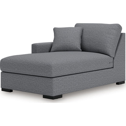 Canapé d'angle modulaire 4 pièces exclusif Omaha avec rangement et méridienne