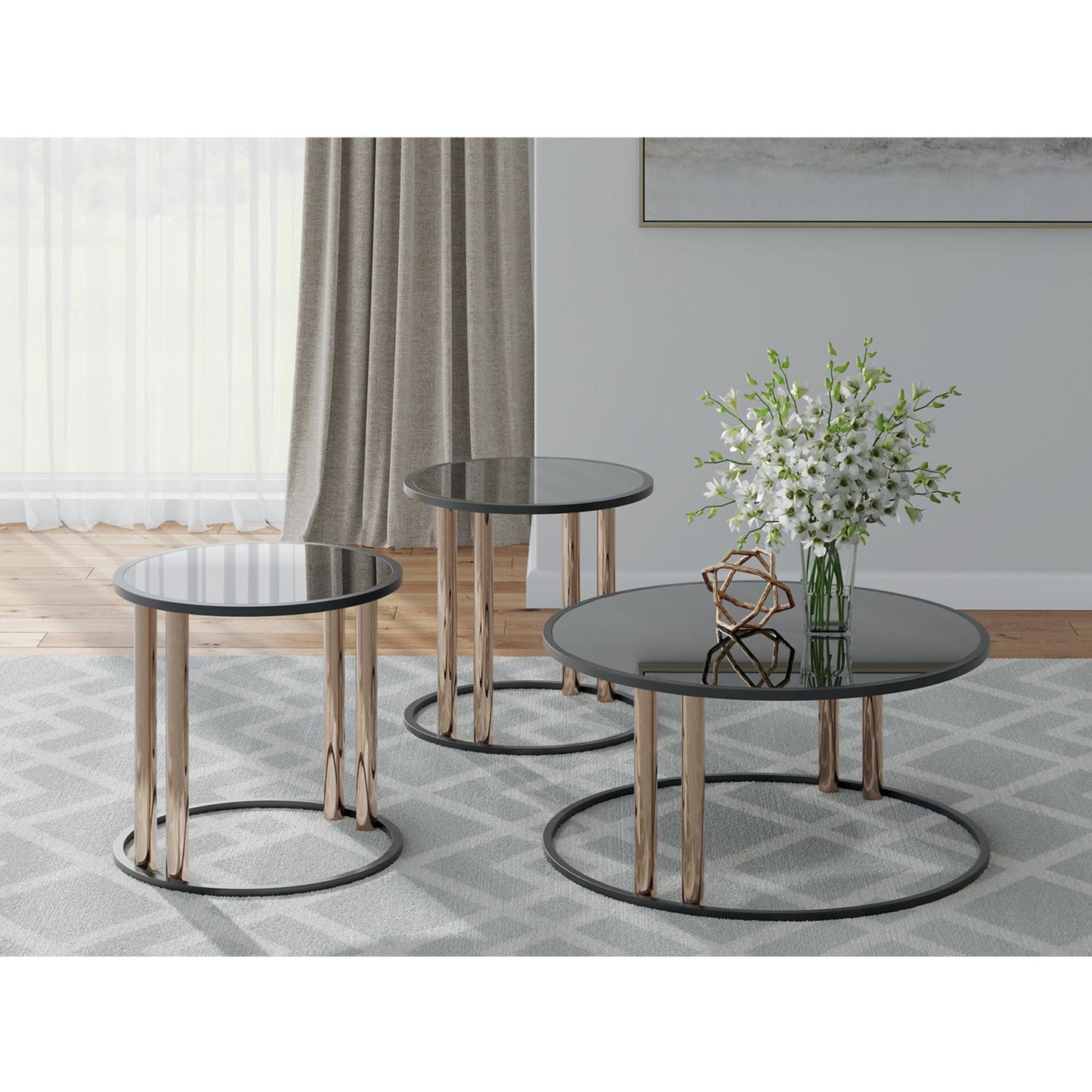 Tables Hannerly en lot de 3