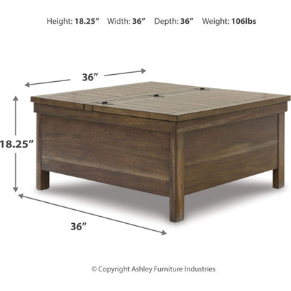 Table basse Moriville avec plateau relevable