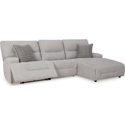 Canapé d'angle inclinable électrique 3 pièces Acklen Place avec méridienne