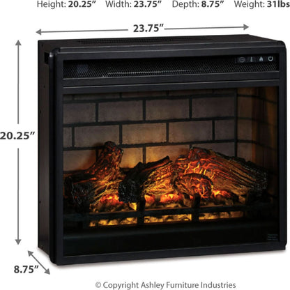 Accessoires de divertissement : Insert de cheminée avec bûches