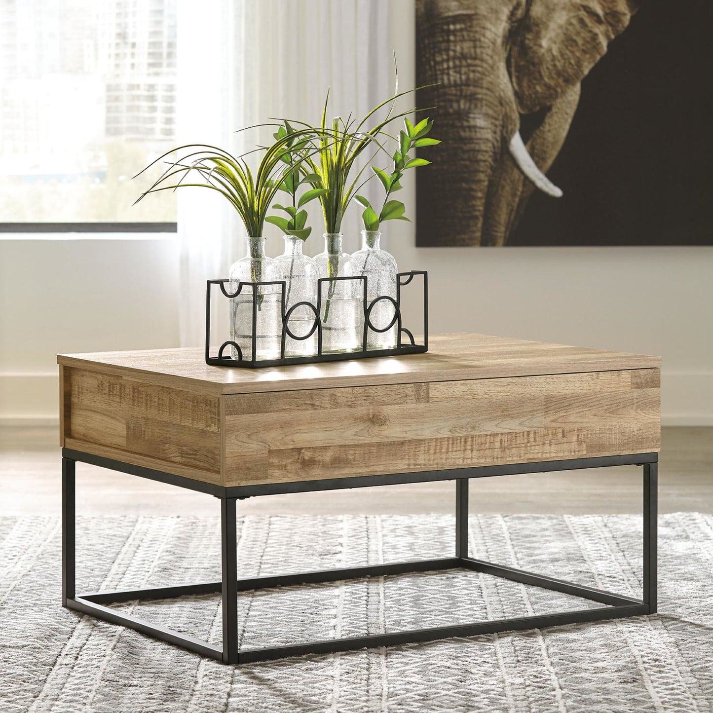 Table basse Gerdanet avec plateau relevable