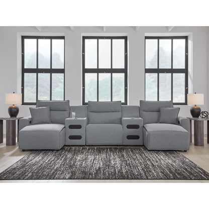 Canapé d'angle Modmax 5 pièces inclinable électrique avec double méridienne