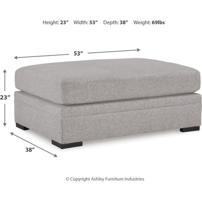 Pouf d'appoint surdimensionné exclusif à Bresslyn Place