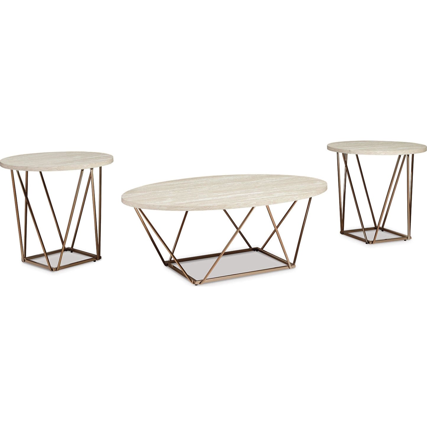 Ensemble de tables d'appoint Tarica (ensemble de 3)