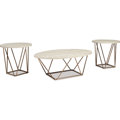 Ensemble de tables d'appoint Tarica (ensemble de 3)