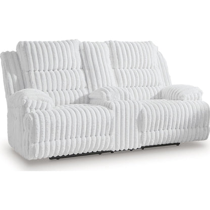 Canapé inclinable électrique deux places avec console