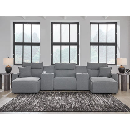 Canapé d'angle Modmax 5 pièces inclinable électrique avec double méridienne