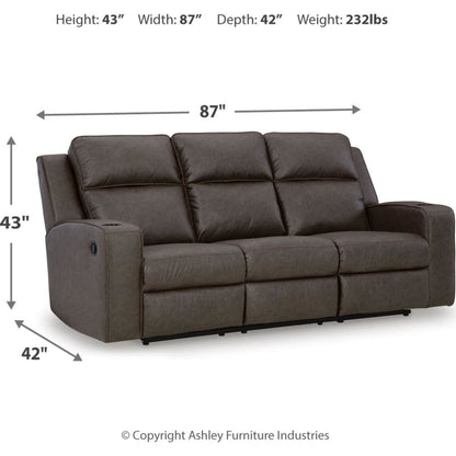 Canapé inclinable Lavenhorne avec table rabattable