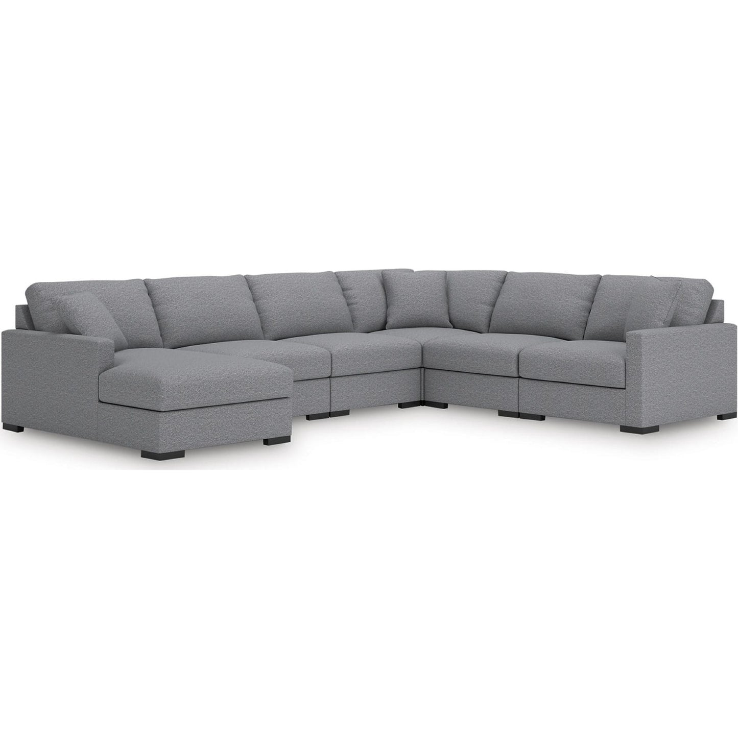 Canapé d'angle modulaire 6 pièces avec méridienne, exclusivité Omaha