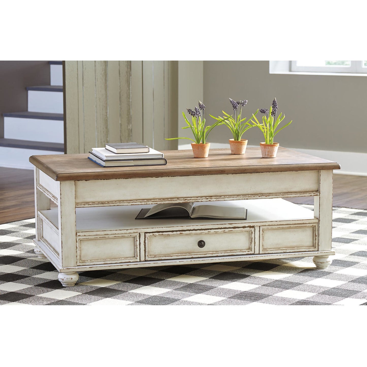 Table basse Realyn avec plateau relevable