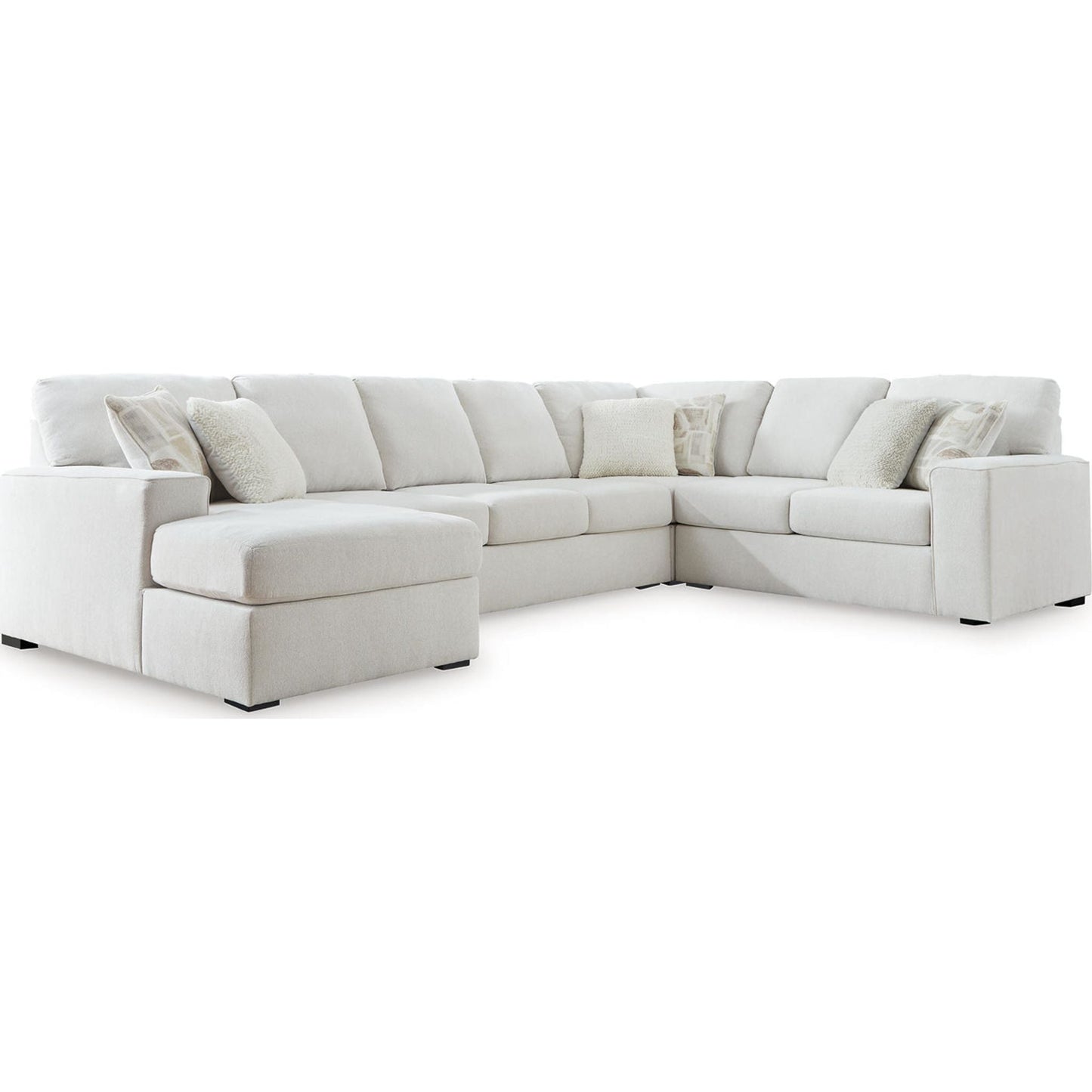 Canapé d'angle 4 pièces exclusif Leighelli avec méridienne