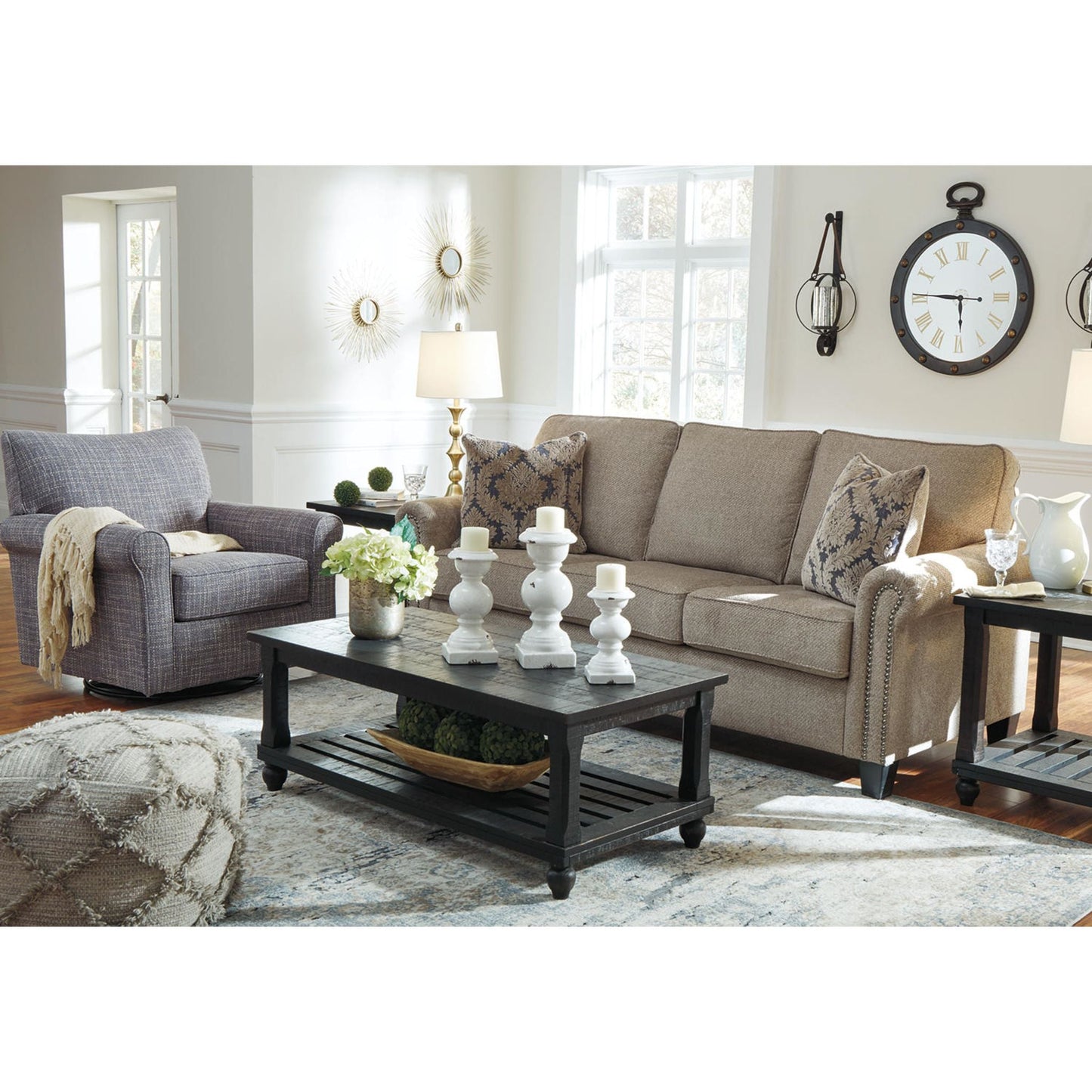 Fauteuil pivotant à bascule Renley