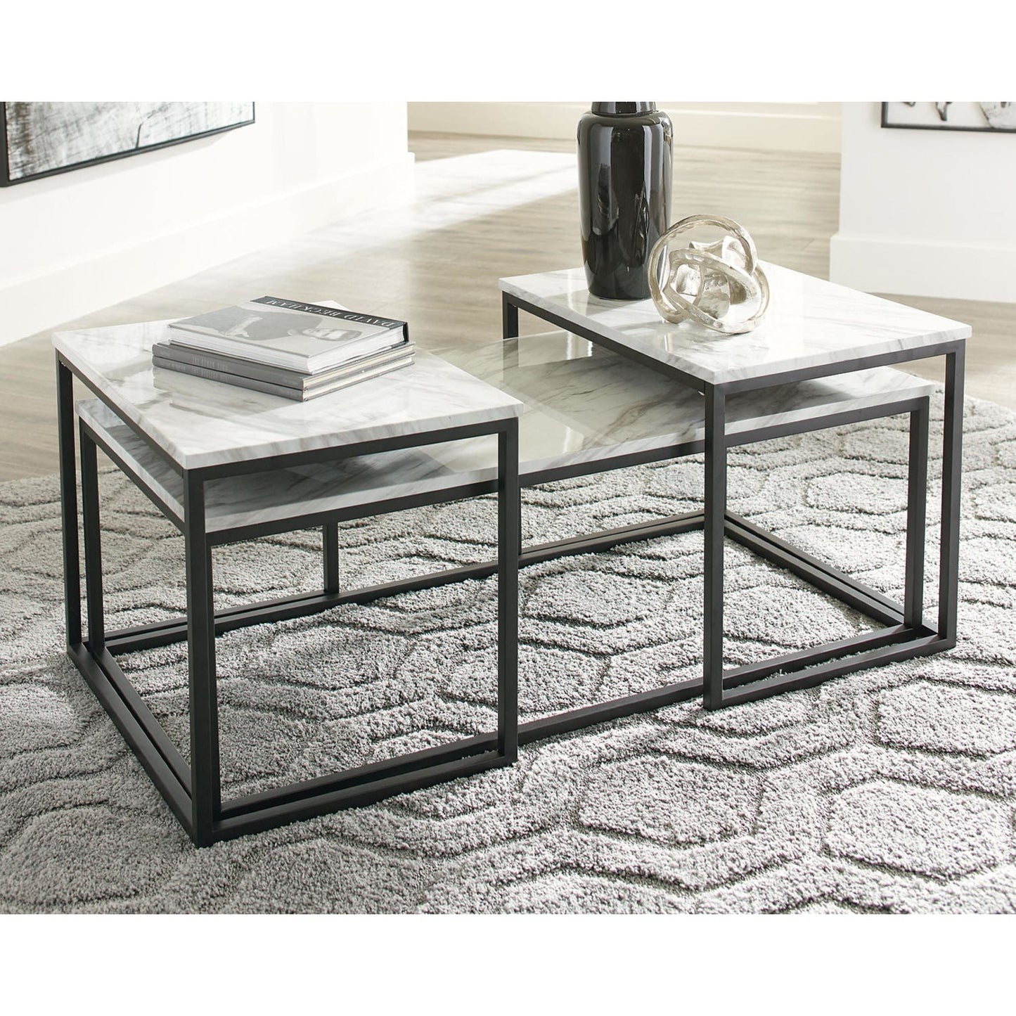 Ensemble de tables d'appoint Donnesta (ensemble de 3)