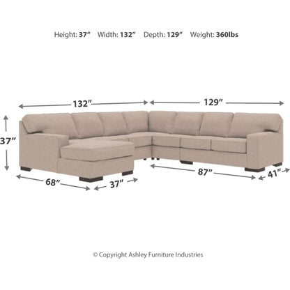 Canapé d'angle 5 pièces exclusif Ashlor
