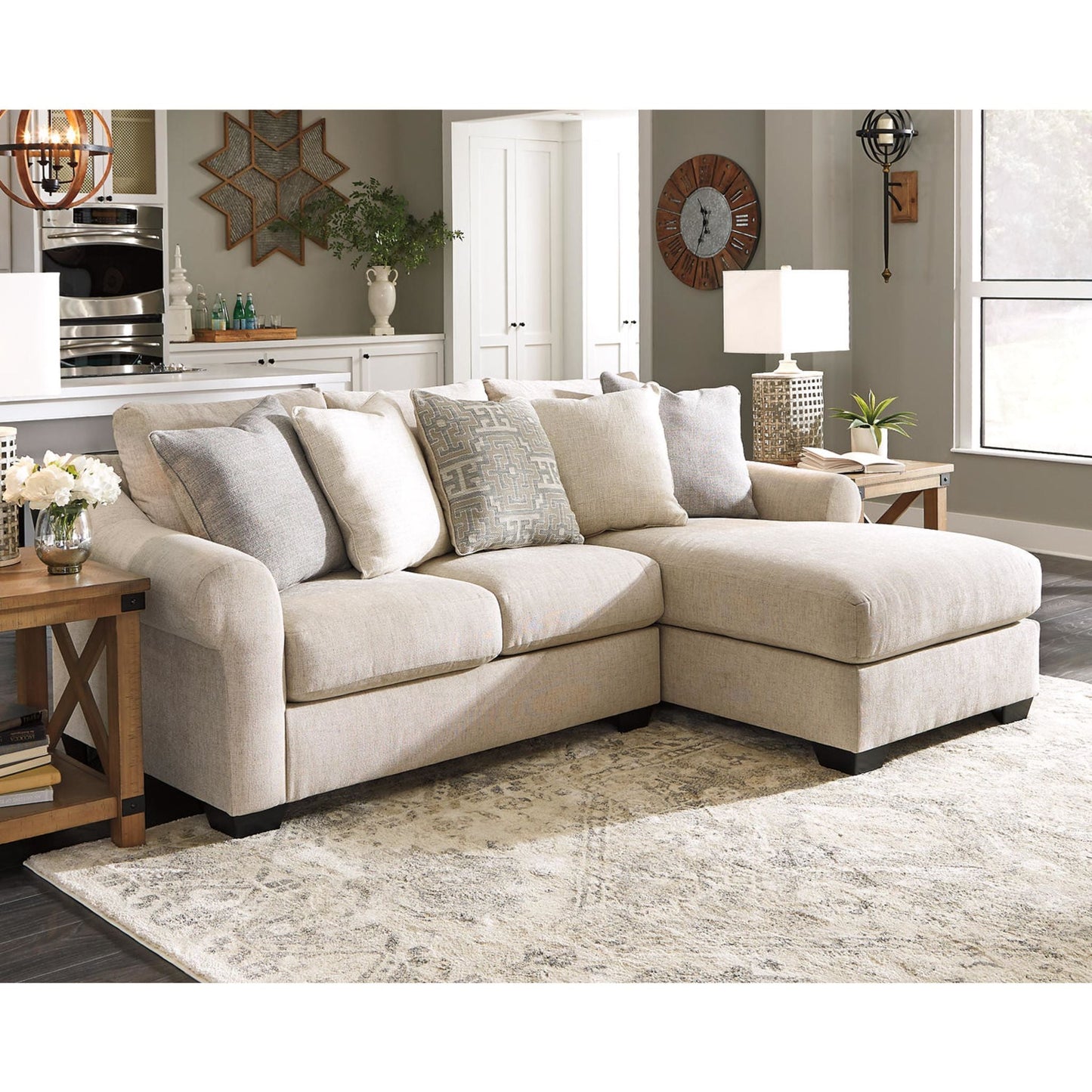 Canapé d'angle 2 pièces exclusif Carnaby avec méridienne