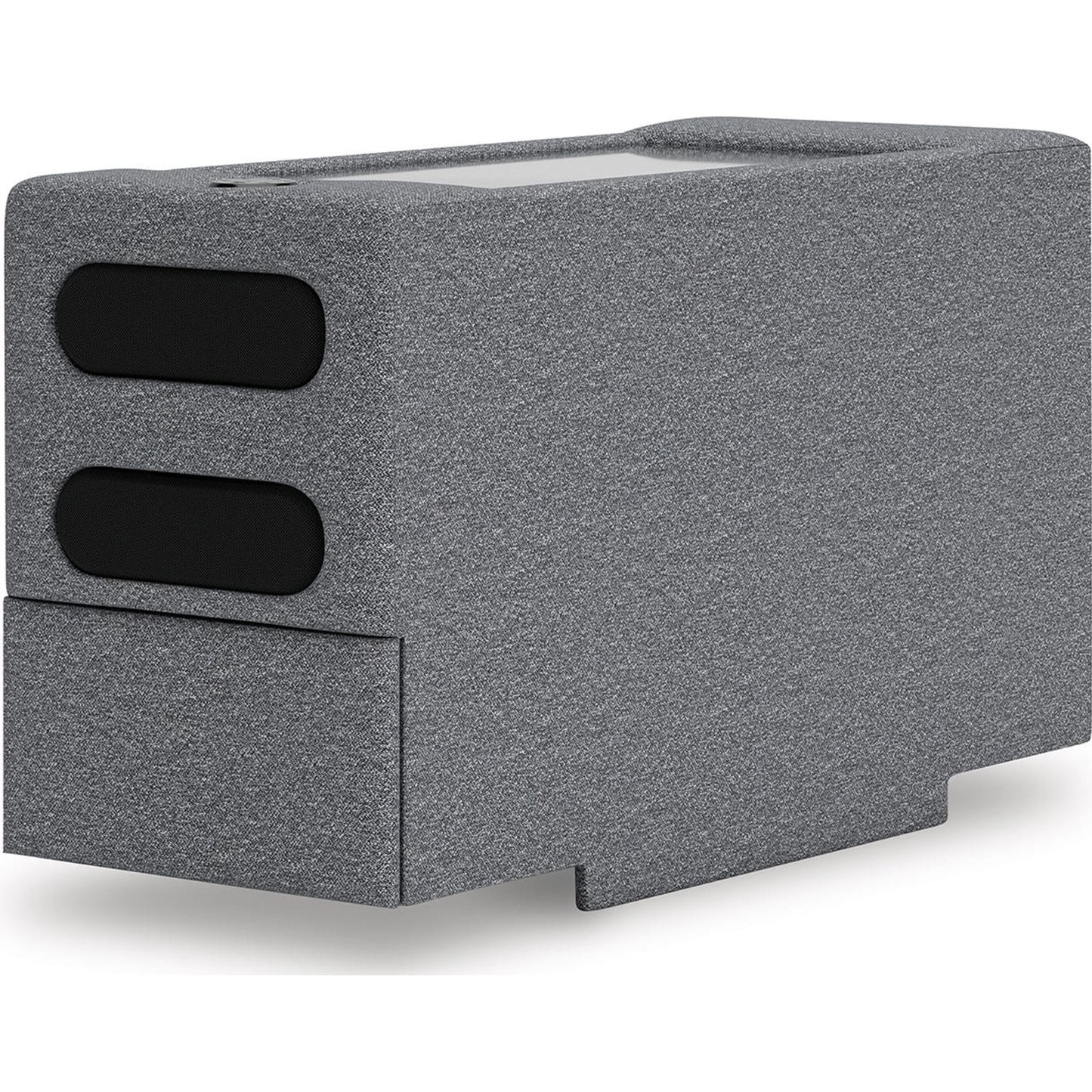 Canapé d'angle modulaire 8 pièces exclusif à Omaha, avec système audio et rangement