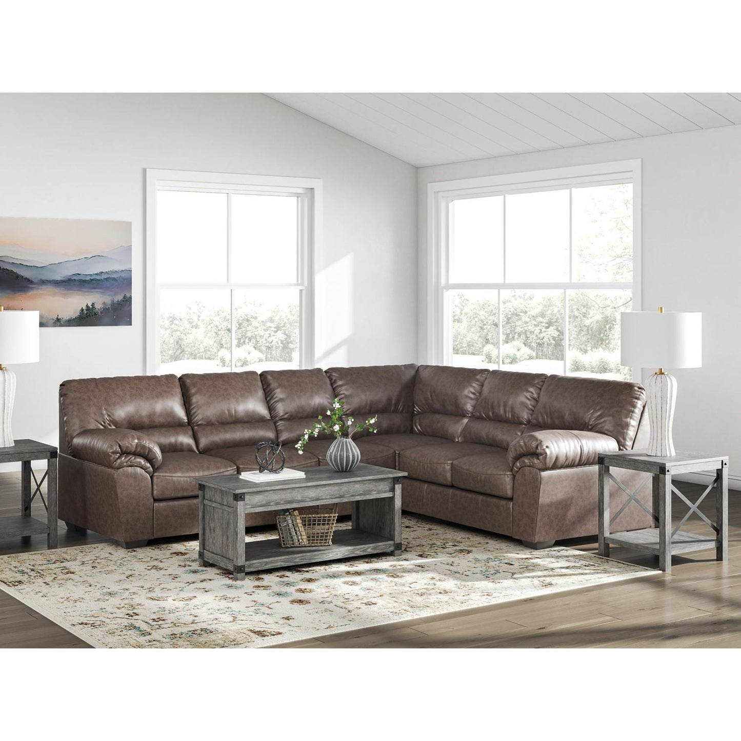 Canapé d'angle Whitlock 3 pièces