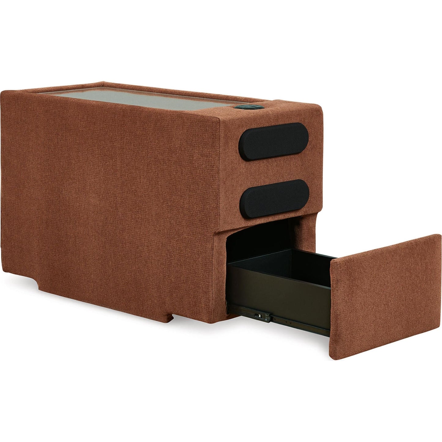 Canapé d'angle modulaire Modmax 5 pièces avec consoles audio et de rangement