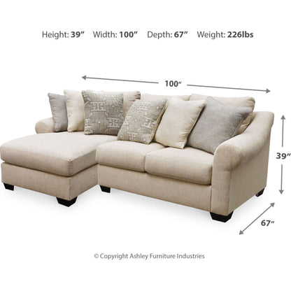 Canapé d'angle 2 pièces exclusif Carnaby avec méridienne