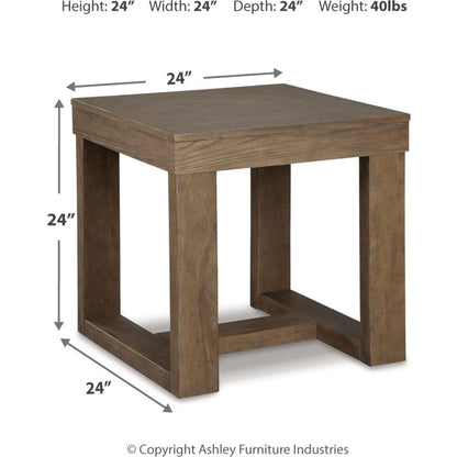 Table d'appoint carrée Cariton