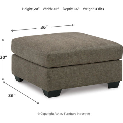 Pouf d'appoint surdimensionné Mahoney