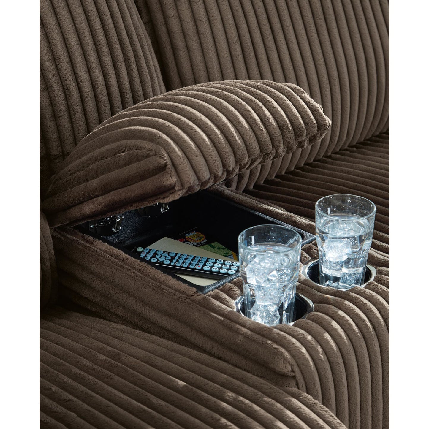 Canapé d'angle inclinable haut de gamme 6 pièces