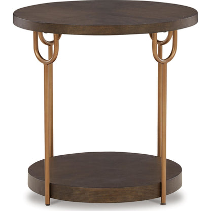 Table d'appoint ronde Brazburn