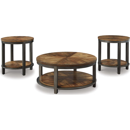 Ensemble de 3 tables d'appoint Roybeck