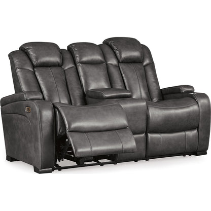 Canapé inclinable électrique Turbulence avec console et appui-tête réglable