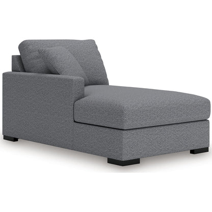 Canapé d'angle modulaire 8 pièces exclusif à Omaha avec méridienne et rangement