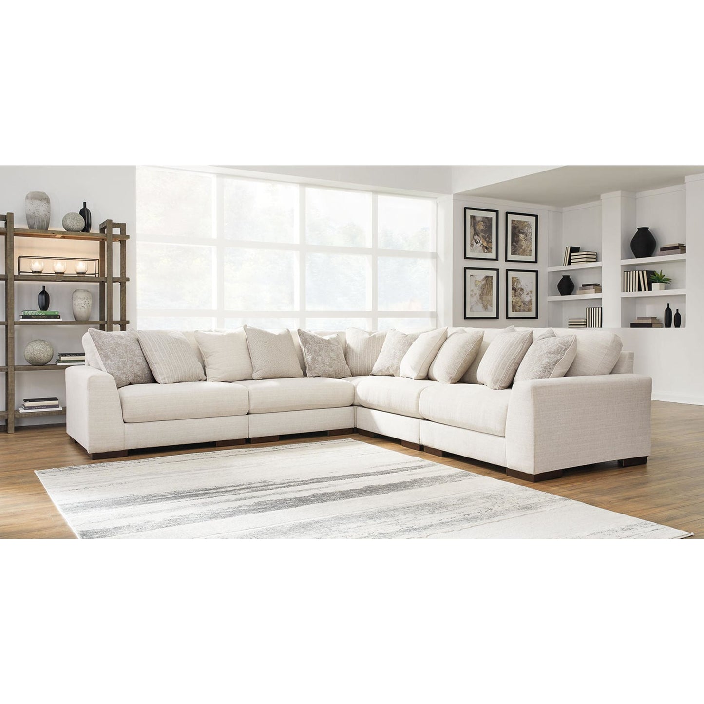 Lyndeboro - Canapé d'angle modulaire 5 pièces exclusif