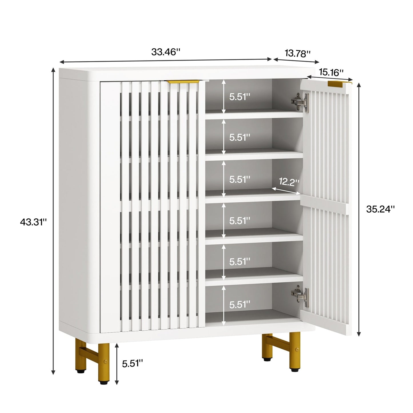 Meuble à chaussures avec porte pour 24 paires, idéal pour l'entrée ou le salon.