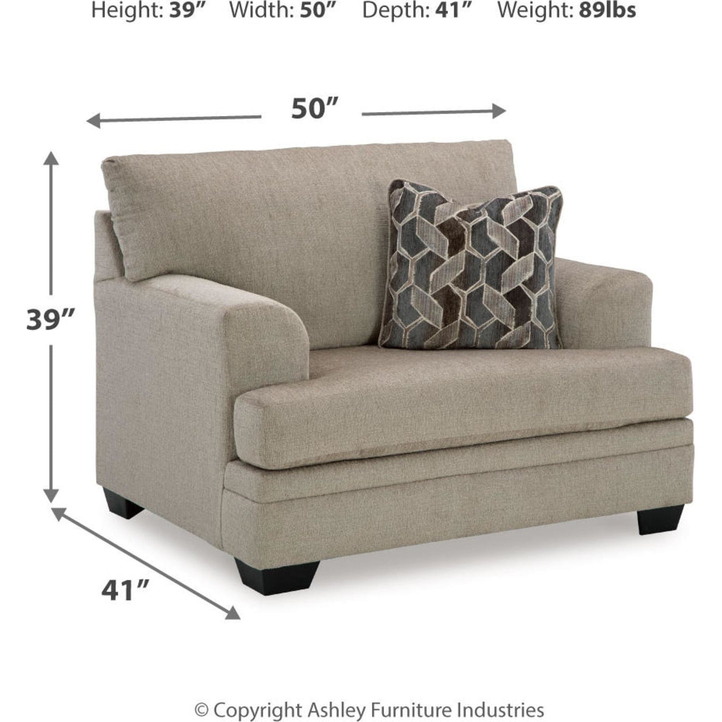 Chaise surdimensionnée Stonemeade