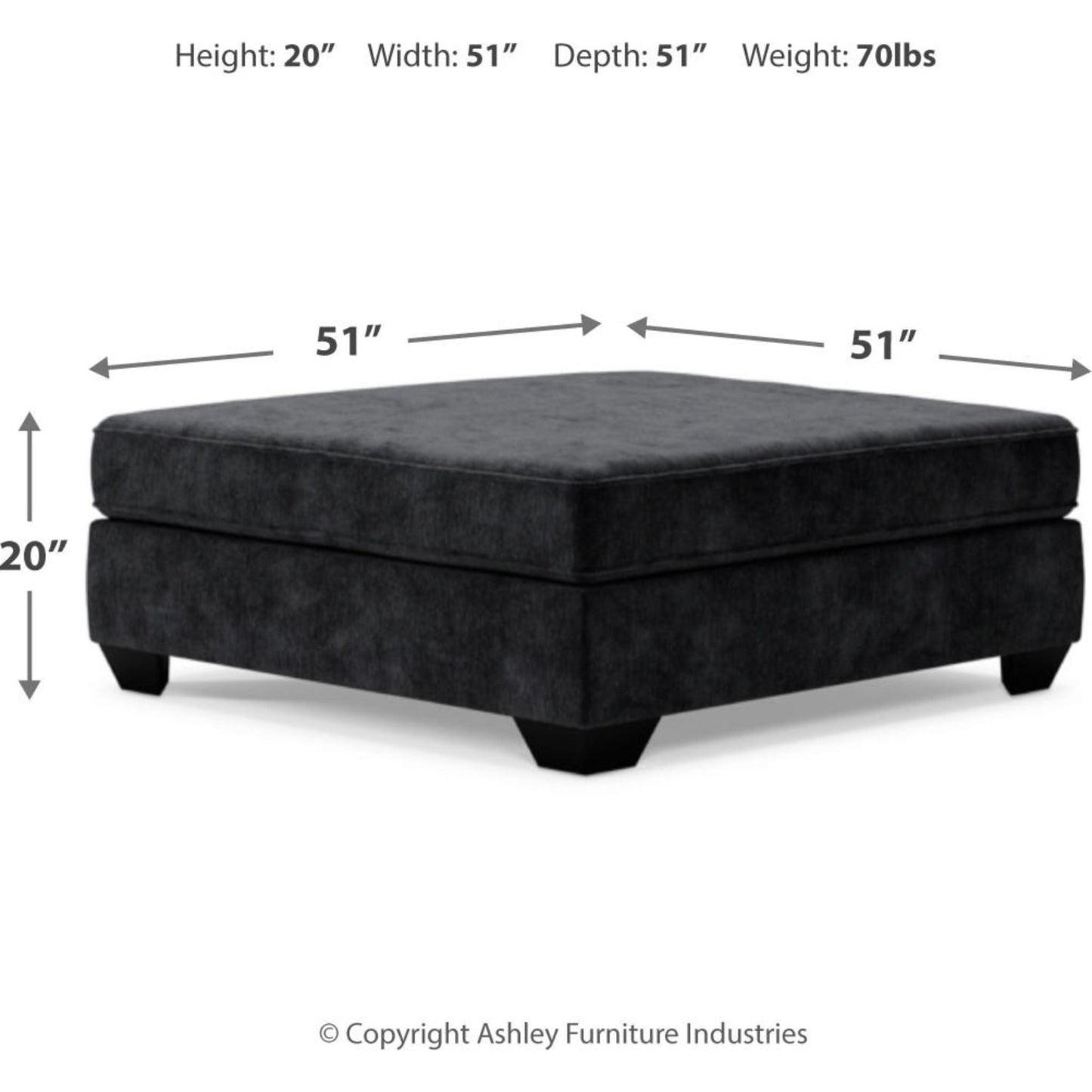 Pouf d'appoint surdimensionné Lavernett