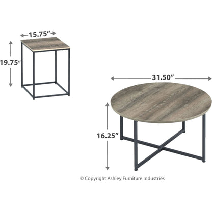 Ensemble de tables d'appoint Wadeworth (ensemble de 3)