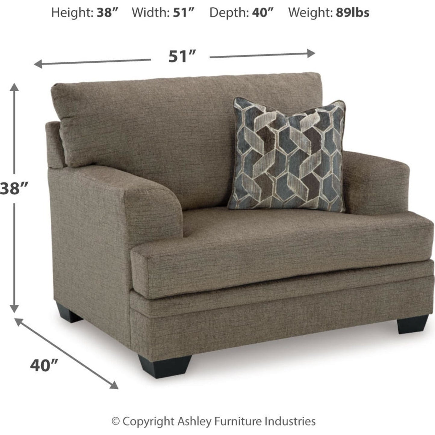 Chaise surdimensionnée Stonemeade