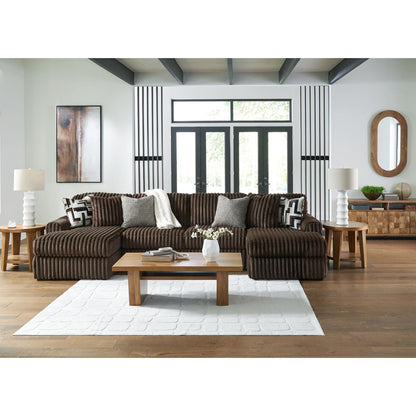 Canapé d'angle 3 pièces Midnight-Madness avec double méridienne