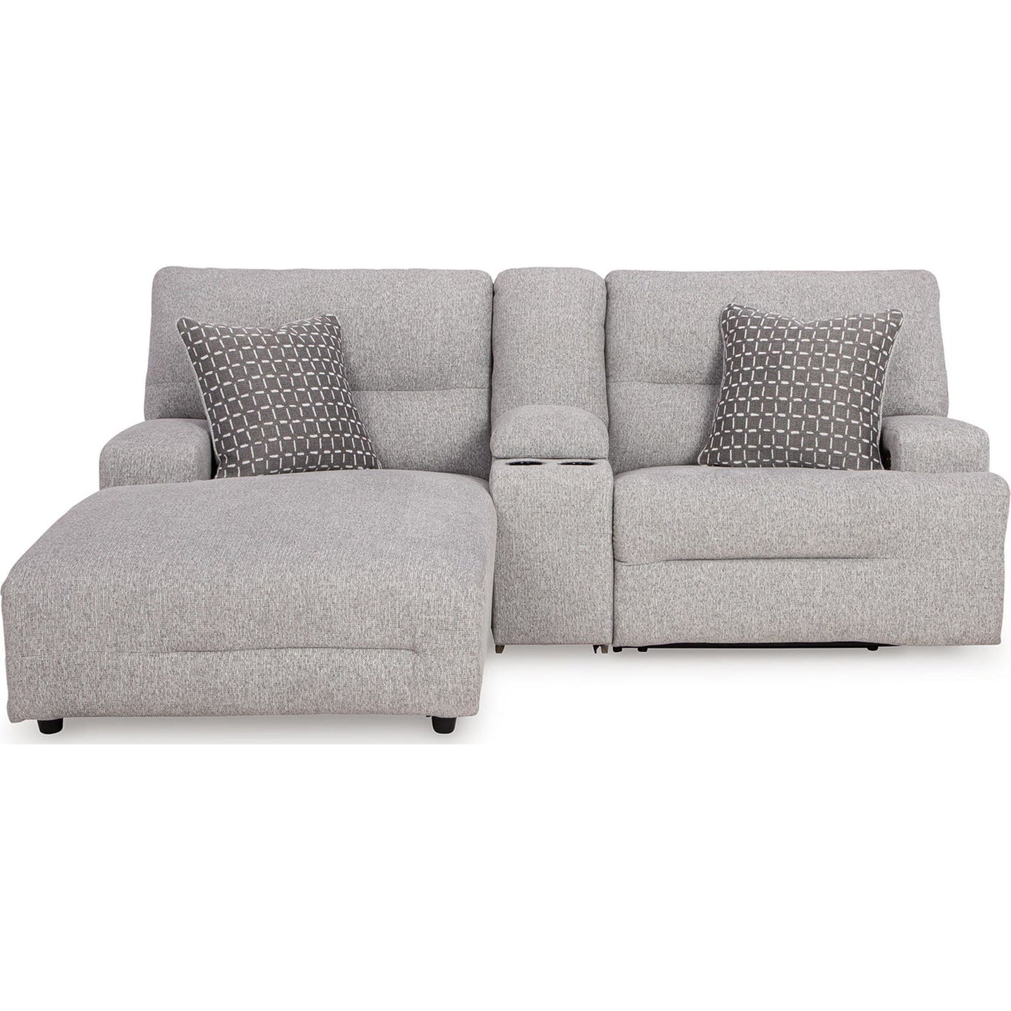 Canapé d'angle inclinable électrique 3 pièces Acklen Place avec méridienne