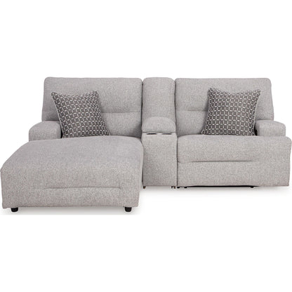 Canapé d'angle inclinable électrique 3 pièces Acklen Place avec méridienne