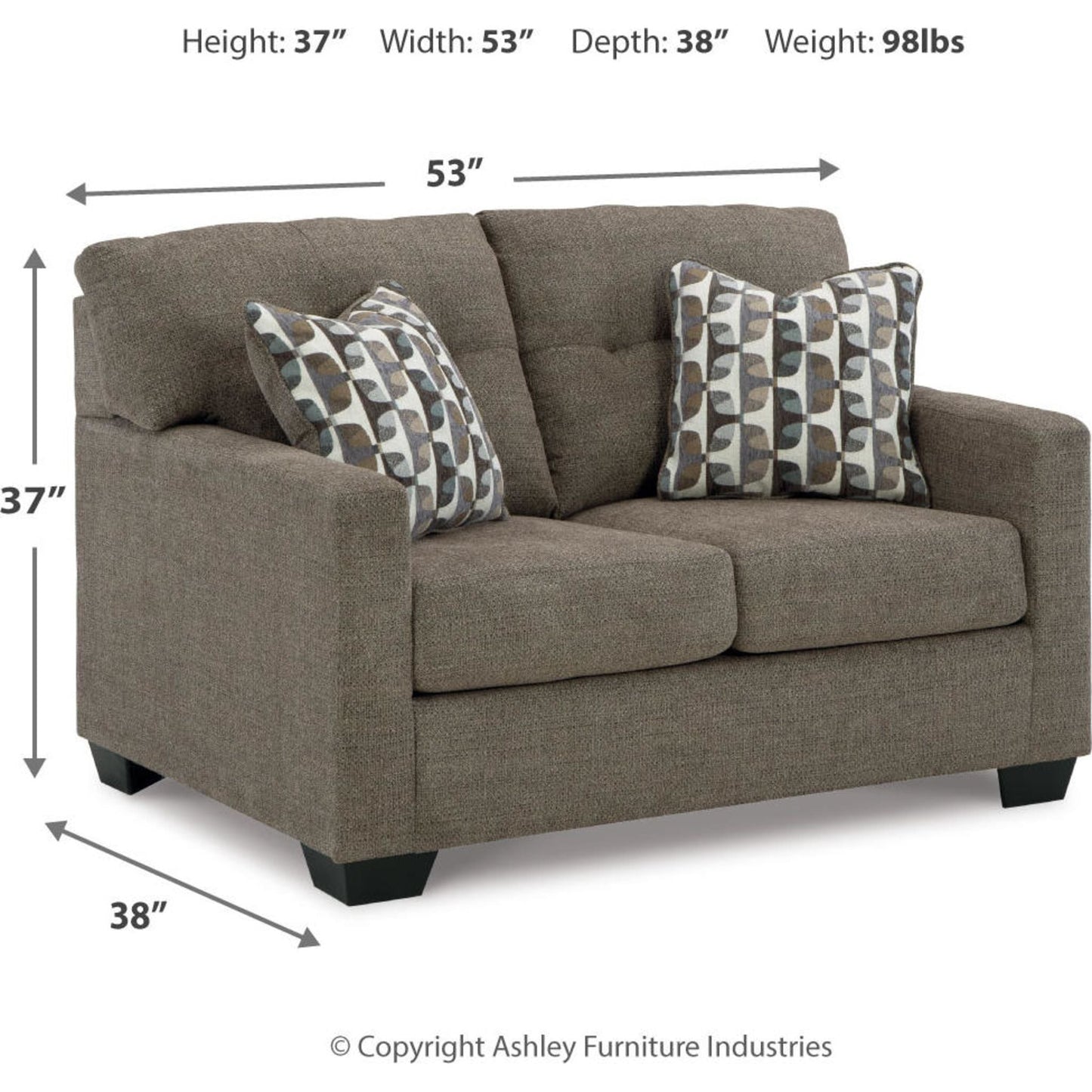 Canapé deux places Mahoney