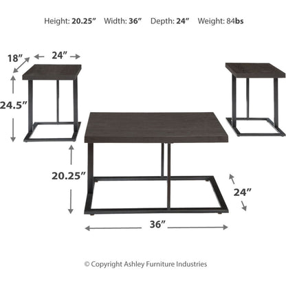 Ensemble de tables d'appoint Airdon (ensemble de 3)