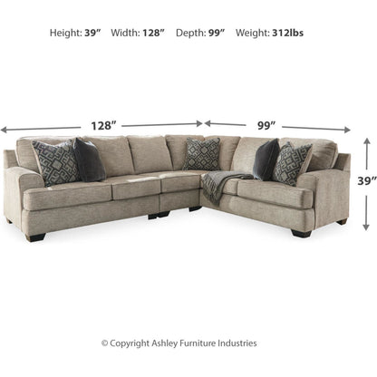 Canapé d'angle Bovarian 3 pièces