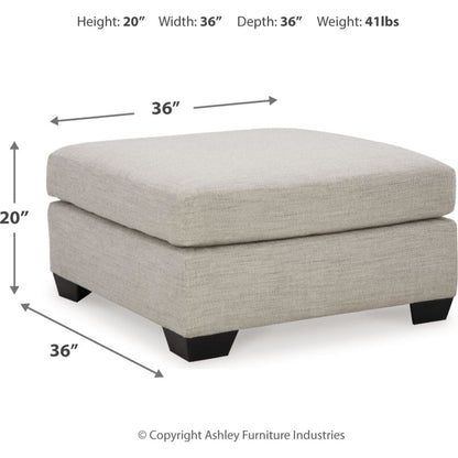 Pouf d'appoint surdimensionné Mahoney