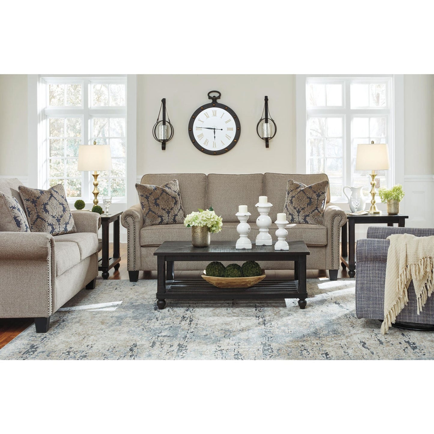 Fauteuil pivotant à bascule Renley