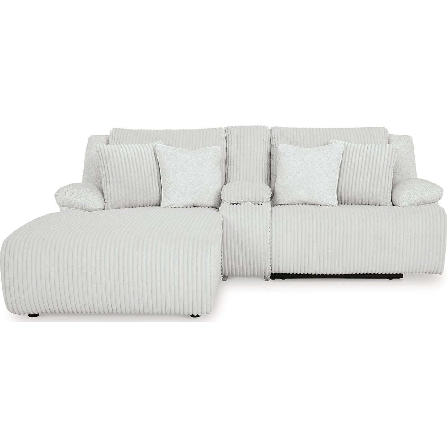 Canapé d'angle inclinable 3 pièces haut de gamme avec méridienne