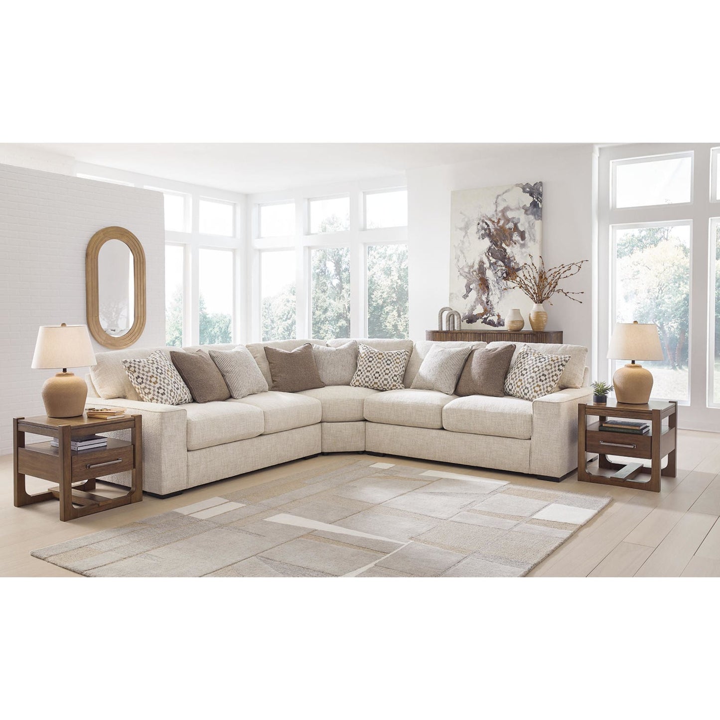 Canapé d'angle 3 pièces exclusif Abberson