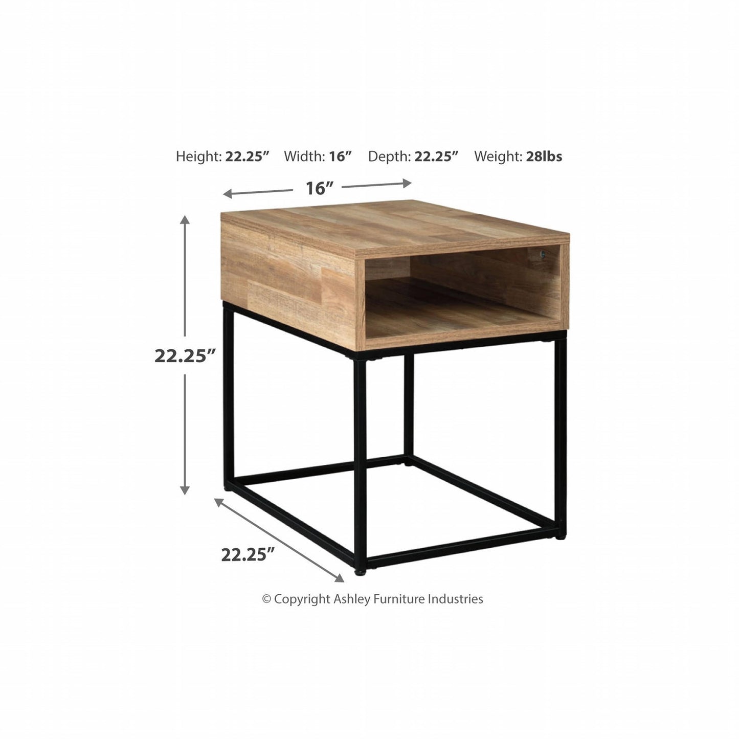 Table d'appoint rectangulaire Gerdanet