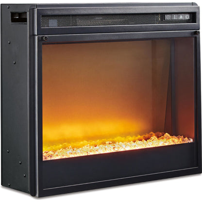 Accessoires de divertissement : insert de cheminée avec verre concassé